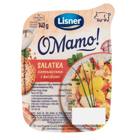 Lisner O Mamo! Sałatka ziemniaczana z boczkiem 140 g (1)