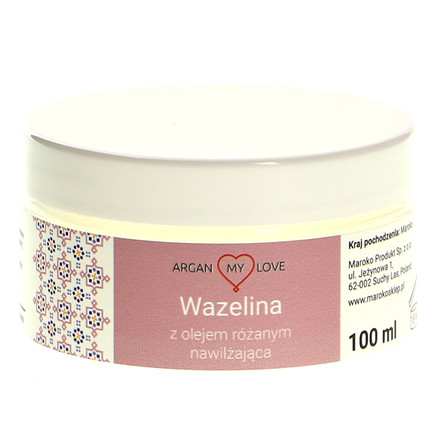 ARGAN MY LOVE WAZELINA Z OLEJEM RÓŻANYM NAWILŻAJĄCA 100ML (1)