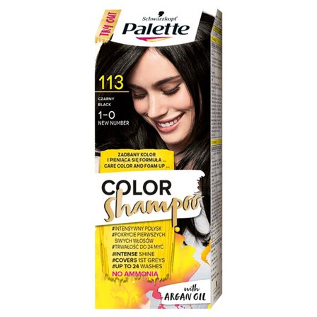 Palette Color Shampoo Szampon koloryzujący do włosów 113 (1-0) czarny (1)