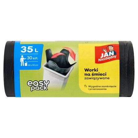 Jan Niezbędny easy pack Worki na śmieci 35 l 30 sztuk (1)