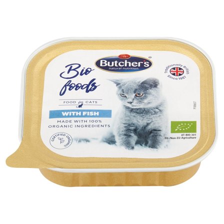 Butcher's Bio Foods Karma dla dorosłych kotów pasztet z rybą 85 g (2)