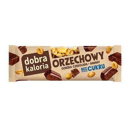 DOBRA KALORIA baton orzechowy gorzka czekolada 30g (1)