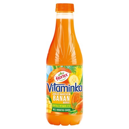 Hortex Vitaminka Sok jabłko marchew banan mango 1 l (1)