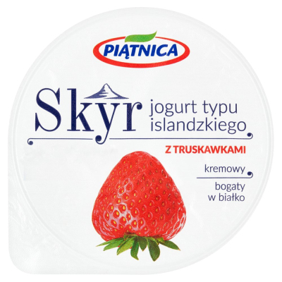 Piątnica Skyr Jogurt typu islandzkiego z truskawkami 150 g (1)
