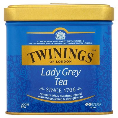 Twinings Lady Grey Czarna herbata liściasta z aromatem owoców cytrusowych 100 g (1)