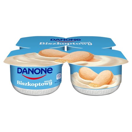 Danone Jogurt kremowy smak biszkoptowy 480 g (4 x 120 g) (1)