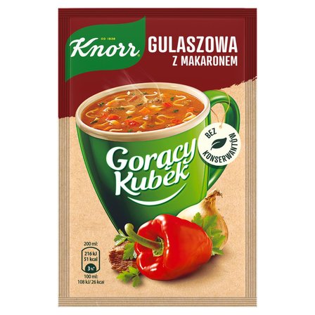 Knorr Gorący Kubek Gulaszowa z makaronem 16 g (1)