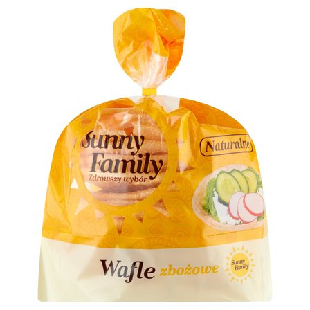 Sunny Family Wafle zbożowe naturalne 60 g (12 sztuk) (1)