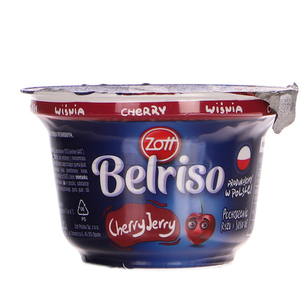 Zott Belriso Deser mleczny z ryżem i sosem - malina ,wiśnia 200 g (12)