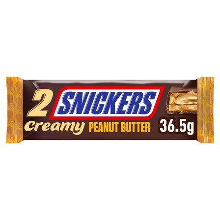 Snickers Creamy Peanut Butter Czekolada mleczna z nadzieniem masła orzechowego 36,5 g (2 x 18,25 g) (2)