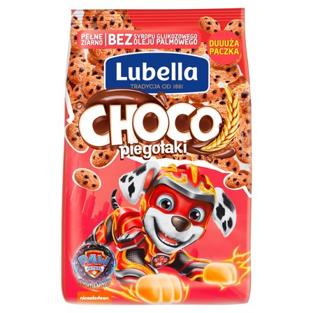 Lubella Choco piegołaki Zbożowe chrupki w kształcie ciasteczek o smaku czekoladowym 500 g (1)