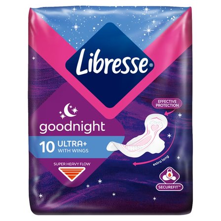 Libresse Ultra Goodnight Flex System Podpaski 10 sztuk (1)