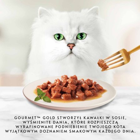 Gourmet Gold Karma dla kotów podwójna przyjemność wołowina i kurczak 85 g (4)