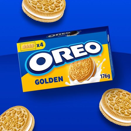 Oreo Golden Ciastka z nadzieniem o smaku waniliowym 176 g (16 sztuk) (2)