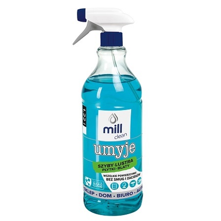 MILL clean UMYJE – płyn do mycia szyb, luster, glazury 1,22 l (1)