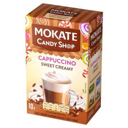 Mokate Candy Shop Cappuccino o smaku śmietankowym 220 g (10 x 22 g) (2)