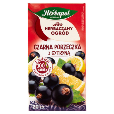 Herbapol Herbaciany Ogród Herbatka owocowo-ziołowa czarna porzeczka z cytryną 54 g (20 x 2,7 g) (2)