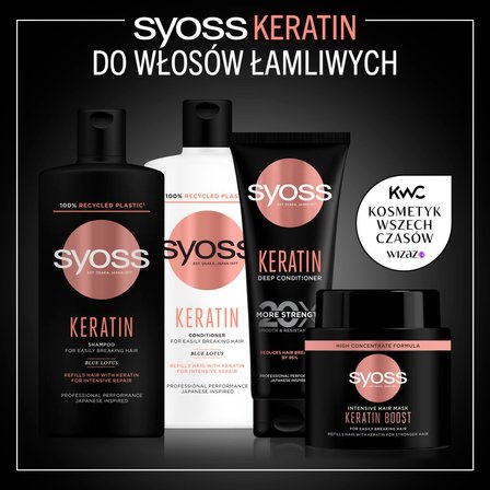 Syoss Keratin Intensywna odżywka do włosów słabych i łamliwych 250 ml (5)