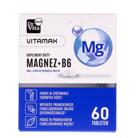 Dr Vita Magnez +B6 60 tabletek (1)