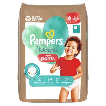 Pampers Harmonie Baby Pantsy, rozmiar 6, 19 sztuk, 15kg+ (1)