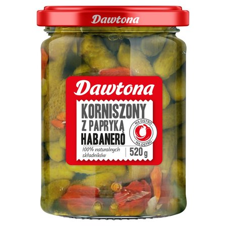 Dawtona Korniszony z papryką habanero 520 g (1)