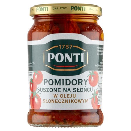 Ponti Pomidory suszone na słońcu w oleju słonecznikowym 280 g (1)