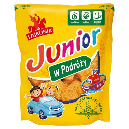 Lajkonik Junior W Podróży Drobne pieczywo słodko-słone 100 g (1)