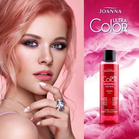 Joanna Ultra Color Płukanka różowa 150 ml (2)