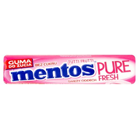 Mentos Pure Fresh Tutti Frutti Guma do żucia bez cukru 15,5 g (8 sztuk) (1)