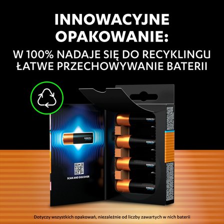 Duracell Optimum AA MX1500 1.5 V/B Baterie alkaliczne 4 sztuki (5)