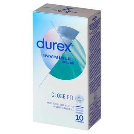 Durex Invisible Slim Prezerwatywy 10 sztuk (2)