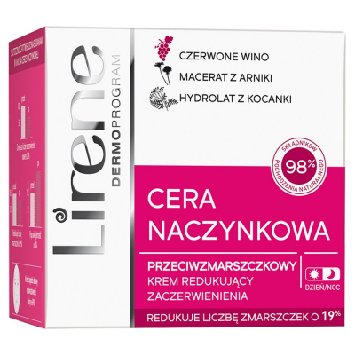 Lirene Cera Naczynkowa Przeciwzmarszczkowy krem redukujący zaczerwienienia dzień/noc 50 ml (1)