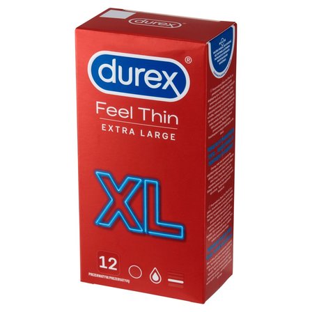 Durex Feel Thin XL Prezerwatywy 12 sztuk (2)