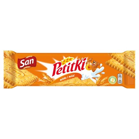 San Petitki Herbatniki mleko i miód 144 g (1)