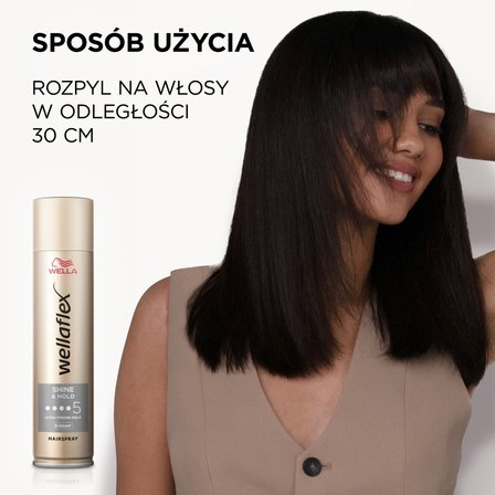 Wella Wellaflex Shiny Hold Spray do włosów 250 ml (4)