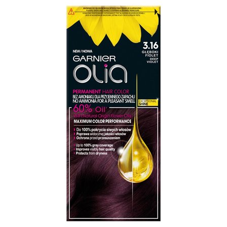 Garnier Olia Farba do włosów głęboki fiolet 3.16 (1)