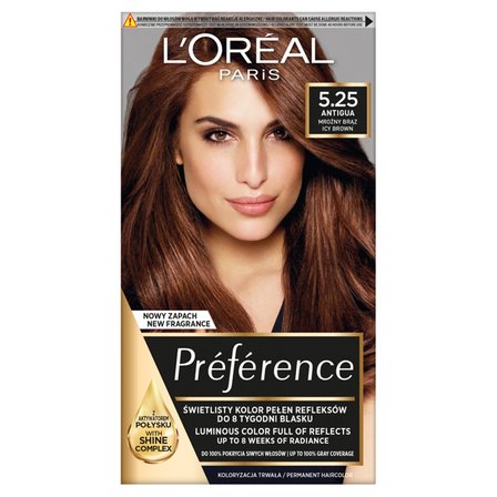 L'Oréal Paris Préférence Farba do włosów mroźny brąz 5.25 Antigua (1)