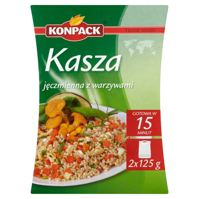 Konpack Kasza jęczmienna z warzywami 250 g (2  torebki) (1)