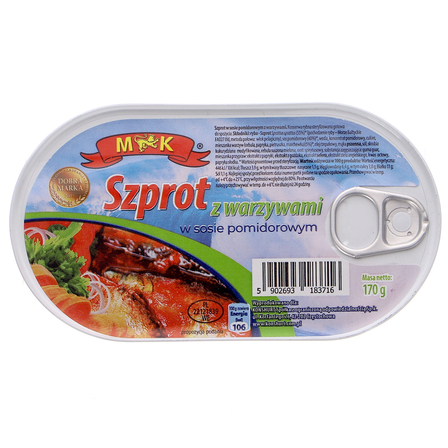 MK szprot z warzywami w sosie pomidorowym  170g (1)