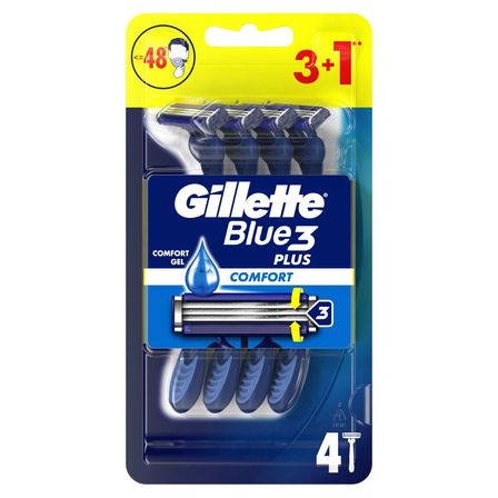 GILLETTE MASZYNKI DO GOLENIA BLUE 3 COMFORT 4 szt (1)