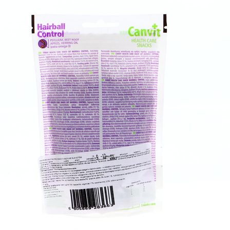 CANVIT SNACK D/K HAIRBALLCONTROL 100G (6)