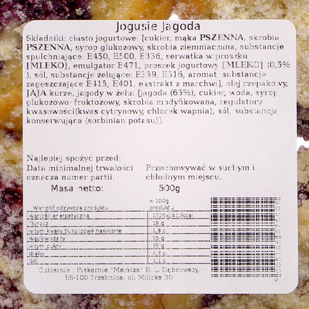 Piekarnia Markiza jogusie jagoda 500g (3)