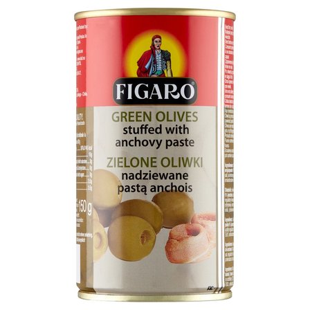 Figaro Zielone oliwki nadziewane pastą anchois 350 g (1)