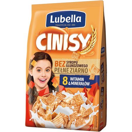 Lubella Mlekołaki Cinisy Zbożowe kwadraciki z cynamonem 250 g (1)