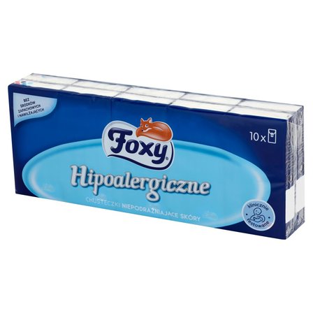 Foxy Hipoalergiczne Chusteczki niepodrażniające skóry 10 x 9 sztuk (2)