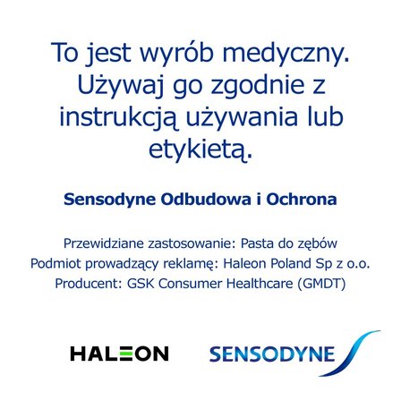 Sensodyne Mint Odbudowa i Ochrona Wyrób medyczny pasta do zębów z fluorkiem 75 ml (9)