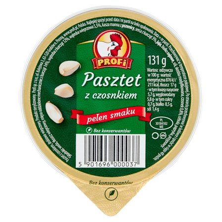 Profi Pasztet z czosnkiem 131 g (1)