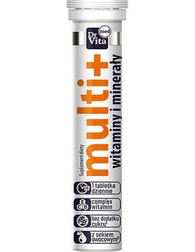 Dr Vita Multiwitamina+minerały 20 tabletek musujących (1)