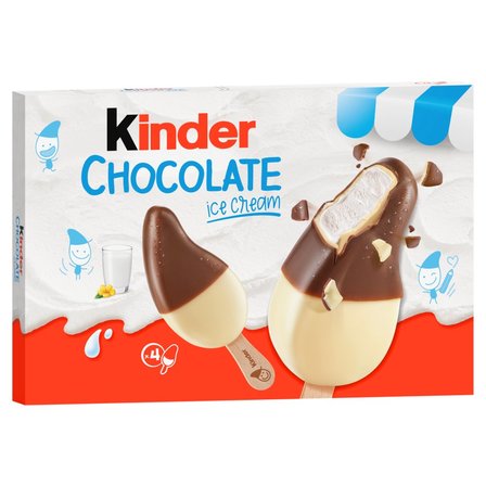 Kinder Chocolate Lody mleczne z polewa mleczno-czekoladową 152 g (4 sztuki) (1)