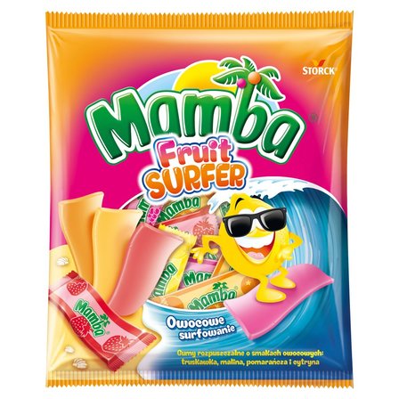 Mamba Fruit Surfer Gumy rozpuszczalne o smakach owocowych 140 g (1)